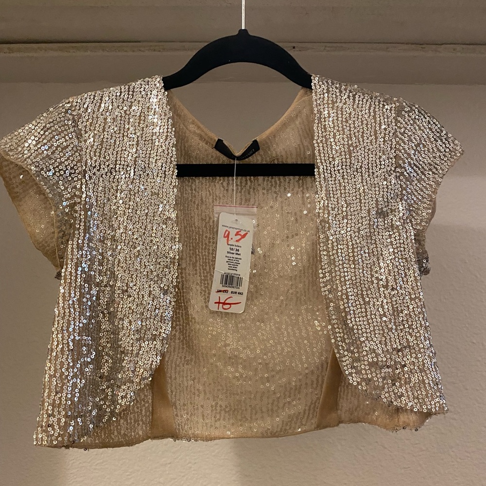 Silver sequined delicate